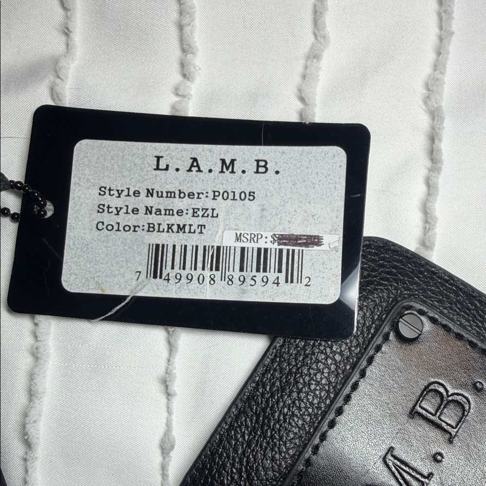 L.A.M.B. Black and White Duffel Bag - Picture 8 of 10